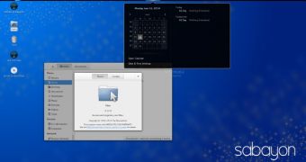 Sabayon 14.06 GNOME desktop
