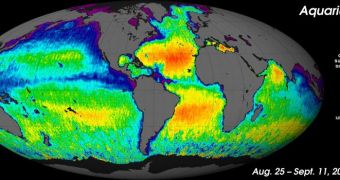 NASA's new Aquarius instrument has produced its first global map of the salinity, or saltiness, of Earth's ocean surface