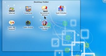 Salix KDE desktop