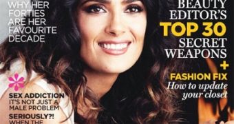 Salma Hayek says she’s “at the limit of chubbiness” at all times but happy nonetheless