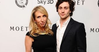 Sam Taylor-Johnson says husband Aaron will actually appear in her next film, “Fifty Shades of Grey”