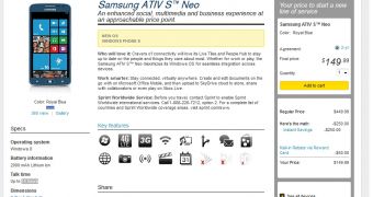 Samsung ATIV S Neo at Sprint
