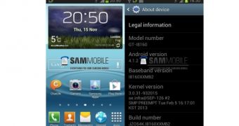 Android 4.1.2 Jelly Bean for Samsung Galaxy Ace 2