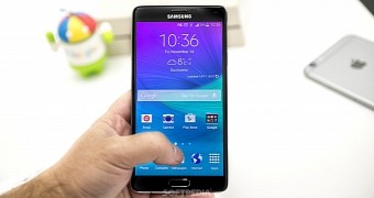 Samsung Galaxy Note 4 home screen