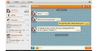 ChatON Tablet 1.6.1 (screenshot)