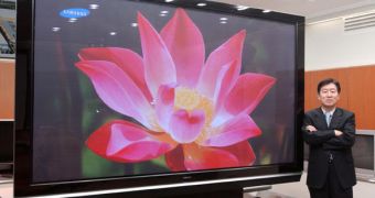 Samsung's 102-inch PDP TV, displayed at Korea Electronics Show