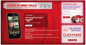 Samsung Fascinate only $99 at Verizon today