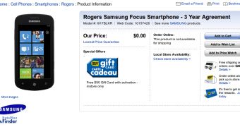 Samsung Focus at Best Buy Canada
