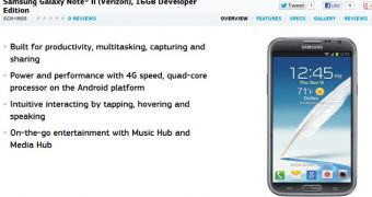 Samsung Galaxy Note II Developer Edition