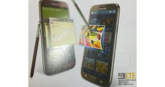 Samsung Galaxy Note II (red and brown)