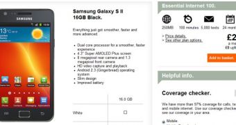 Three UK pricing options for Samsung Galaxy S II