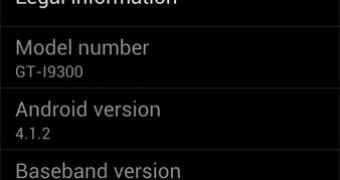 Samsung Galaxy S III – Android 4.1.2 update (screenshot)