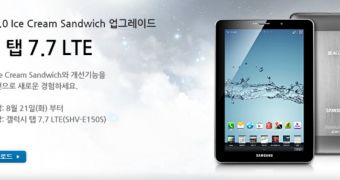 Samsung GALAXY Tab 7.7 LTE Receiving Android 4.0 ICS Update in South Korea