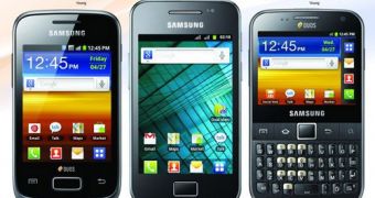 Samsung Galaxy Y DUOS, Galaxy Ace DUOS and Y Pro DUOS