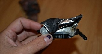 Samsung Galaxy Ace II x's battery after fire