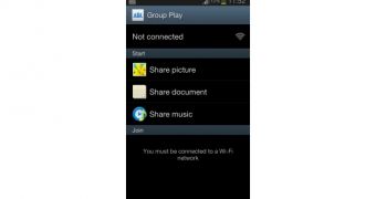 Samsung Galaxy Grand "Group Play" (screenshot)