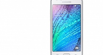 Samsung Galaxy J1 in white