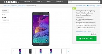 Samsung Galaxy Note 4 Developer Edition