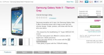 Samsung Galaxy Note II at T-Mobile