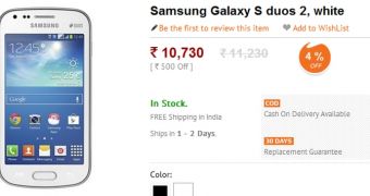 Samsung Galaxy S DUOS 2 (white)