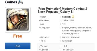 Samsung Galaxy S II Owners Get Free ‘Modern Combat 2: Black Pegasus’ Download