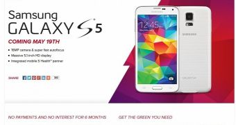 Samsung Galaxy S5 lands at Virgin Mobile on May 19