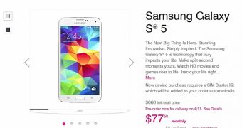 Samsung Galaxy S5 pre-orders now live at T-Mobile