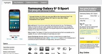 Samsung Galaxy S5 Sport Now Available at Sprint