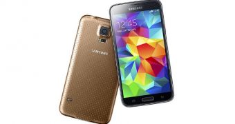 Samsung Galaxy S5 in Copper Gold