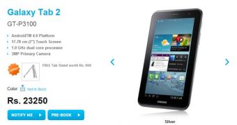 Samsung Galaxy Tab 2 310 Now Up for Pre-Order in India