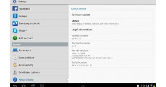 Samsung Galaxy Tab 2 10.1 (About device)