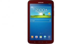 Samsung Galaxy Tab 3 in Garnet Red available on Amazon