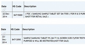 Two Samsung tablets show up in Zauba
