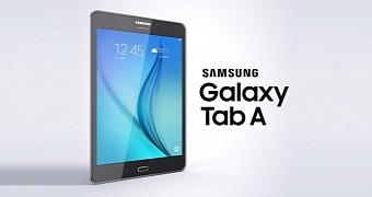 Samsung Galaxy Tab A frontal view