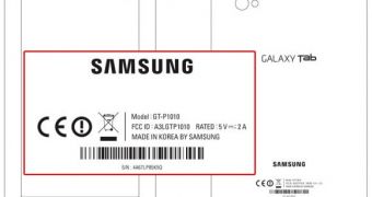 Samsung Galaxy Tab GT-P1010 receives FCC approval with no 3G connectivity
