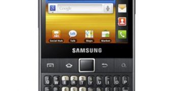 Samsung Galaxy Y Pro DUOS (front)