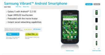 Samsung lists some Galaxy S devices in the US with Froyo