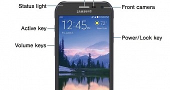 Samsung Galaxy S6 Active (front)
