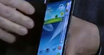 Samsung prototype with three-sided display
