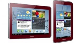 Red Galaxy Note 10.1 and Galaxy Tab 2 7.0