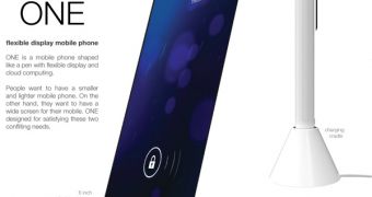 Samsung One, a Pen-Sized Concept Phone with Flexible Display