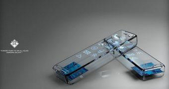 Samsung Galaxy S6 made of glass