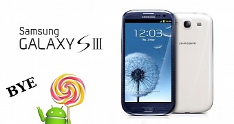 Samsung says no to Android 5.0 Lollipop for Galaxy S3