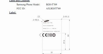 Samsung SGH-T769 Spotted at FCC En-Route to T-Mobile USA