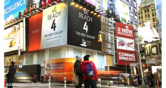 Samsung teases Galaxy S IV's launch in Times Square