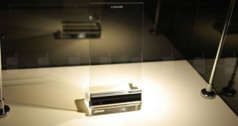 Samsung's Transparent Smartphone from the Future Shows Up, but It’s Not for Us Laymen