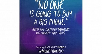 Samsung Trolls Apple over iPhone 6’s Size, Says Galaxy Note 4 Is “More than Big”