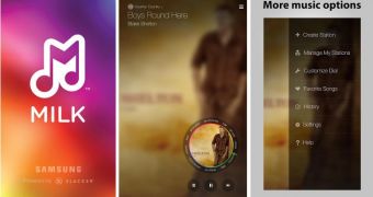Milk Music for Android (screenshots)