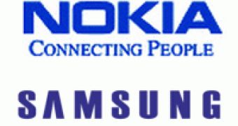 The Nokia and Samsung logos