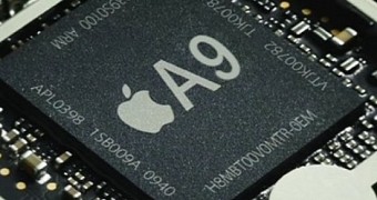 Apple A9 chip (mockup)